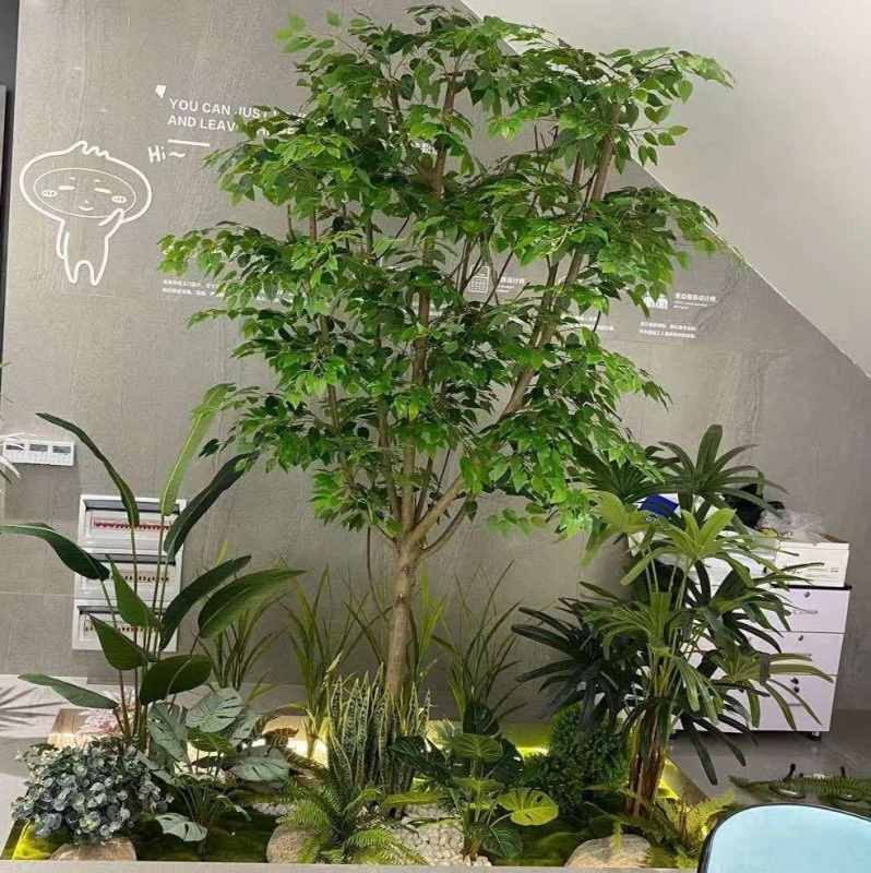 Exhibition green plant wholesale case