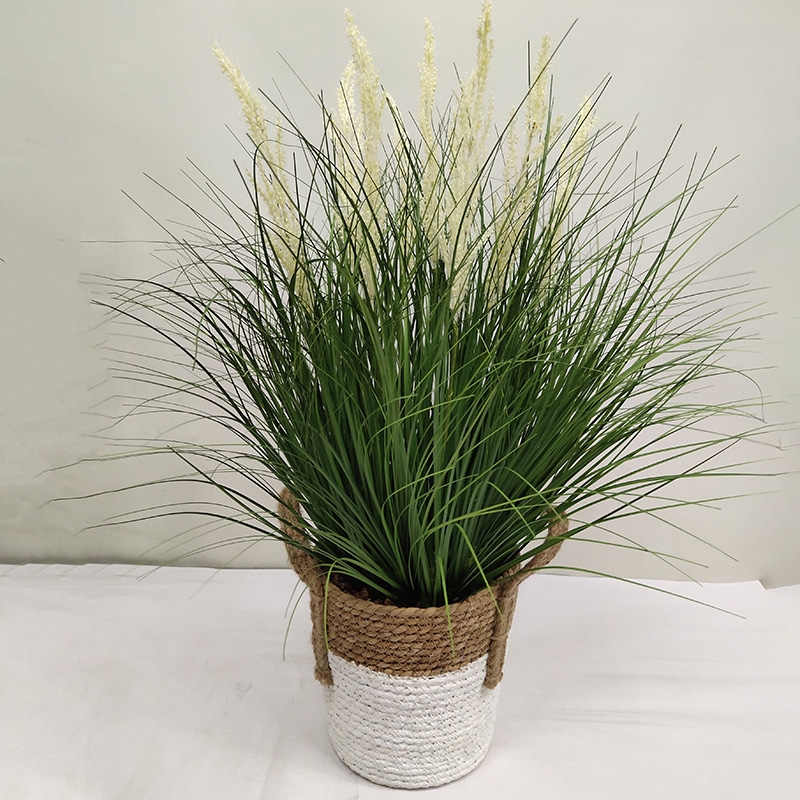 Artificial flower wholesale manufacturer-grass pot 02