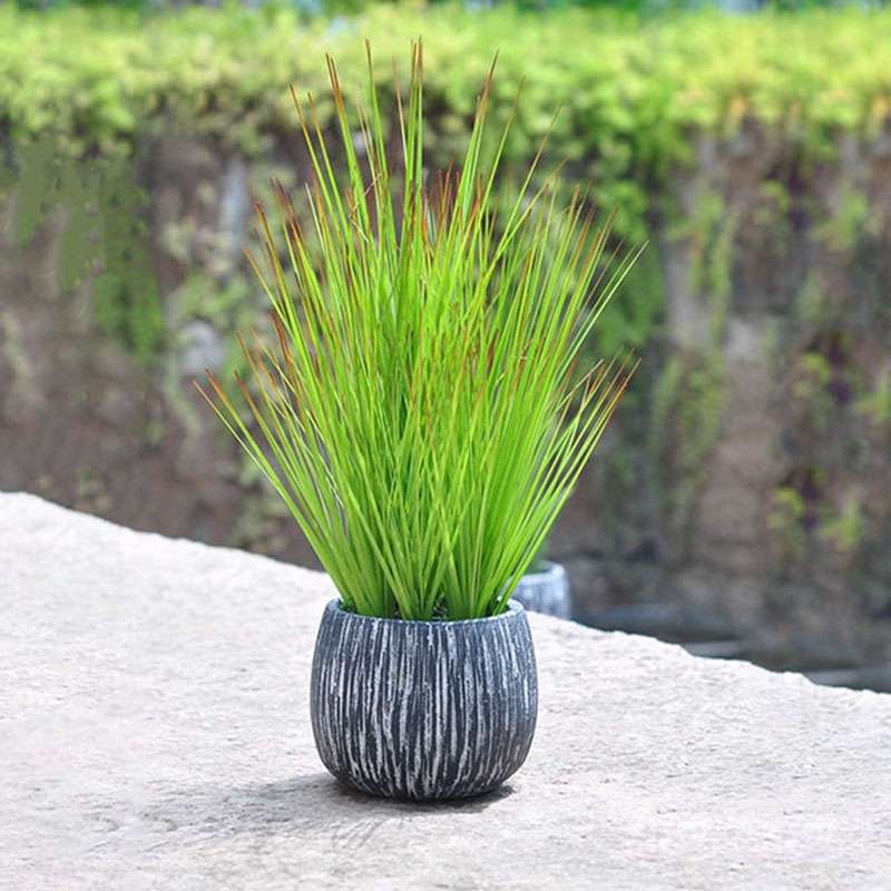 Artificial flower wholesale factory-small grass pot
