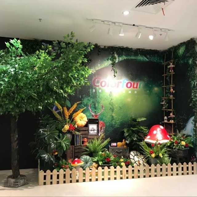 Exhibition green plant wholesale case